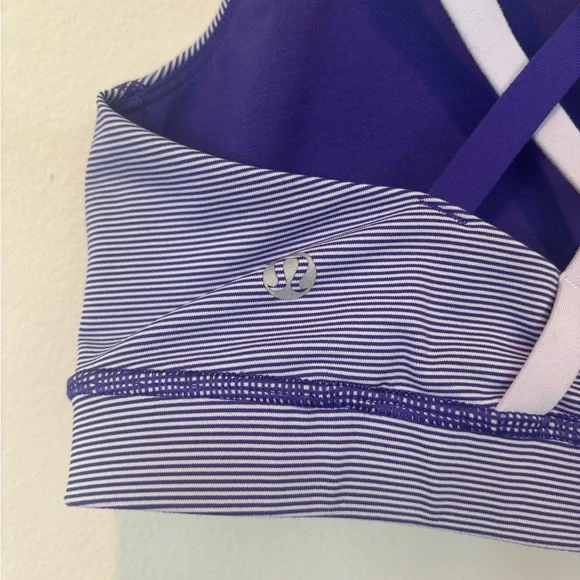 Lululemon Athletica Energy Purple Sports Bra 6 - Picture 3 of 4